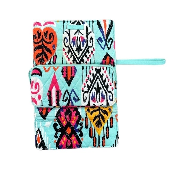 GUC Vera Bradley All in One/ Three in One Trifold Wristlet Pueblo Teal P… - Picture 3 of 13